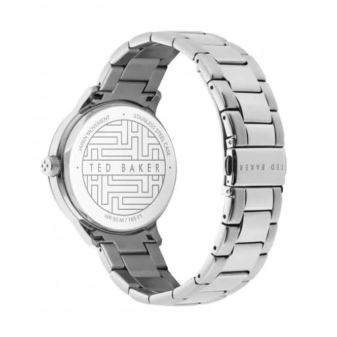 Ted Baker Gents Cosmop Silver Tone Stainless Steel Watch BKPCSF111