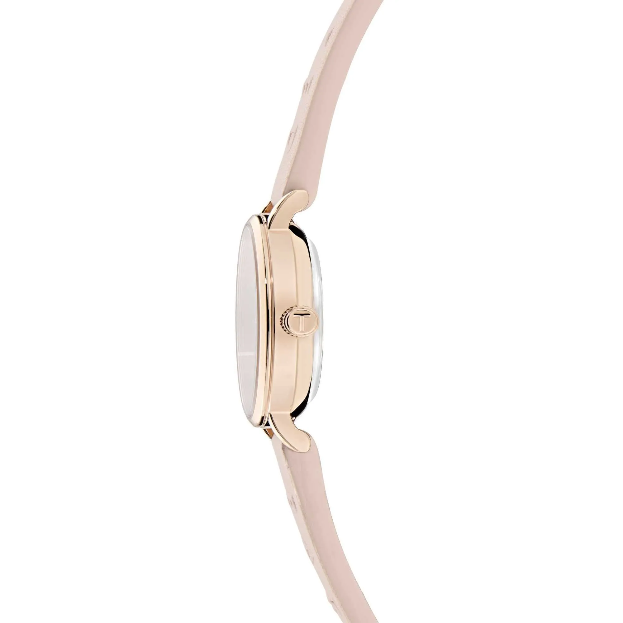 Ted Baker Ladies Classic Chic Pink Leather Watch BKPSTF402