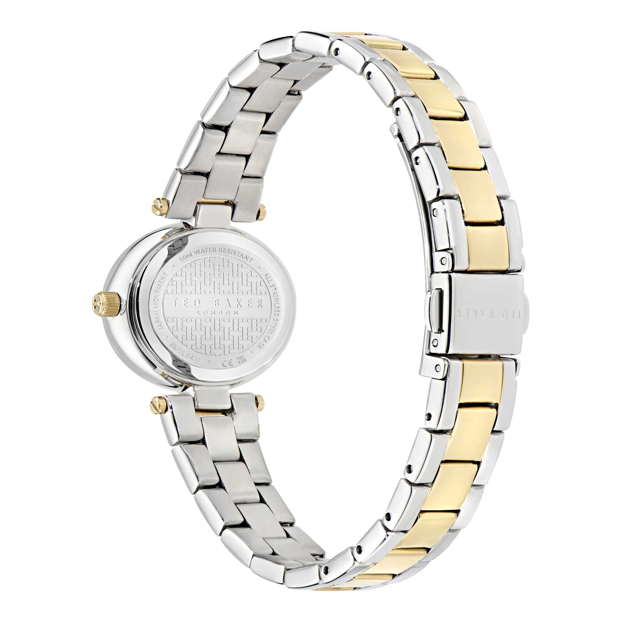 Ted Baker Ladies Iconic Silver-Tone Steel Watch BKPJLF403