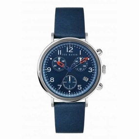 Ted Baker Gents Mimosaa Chrono Blue Leather Watch BKPMMF127
