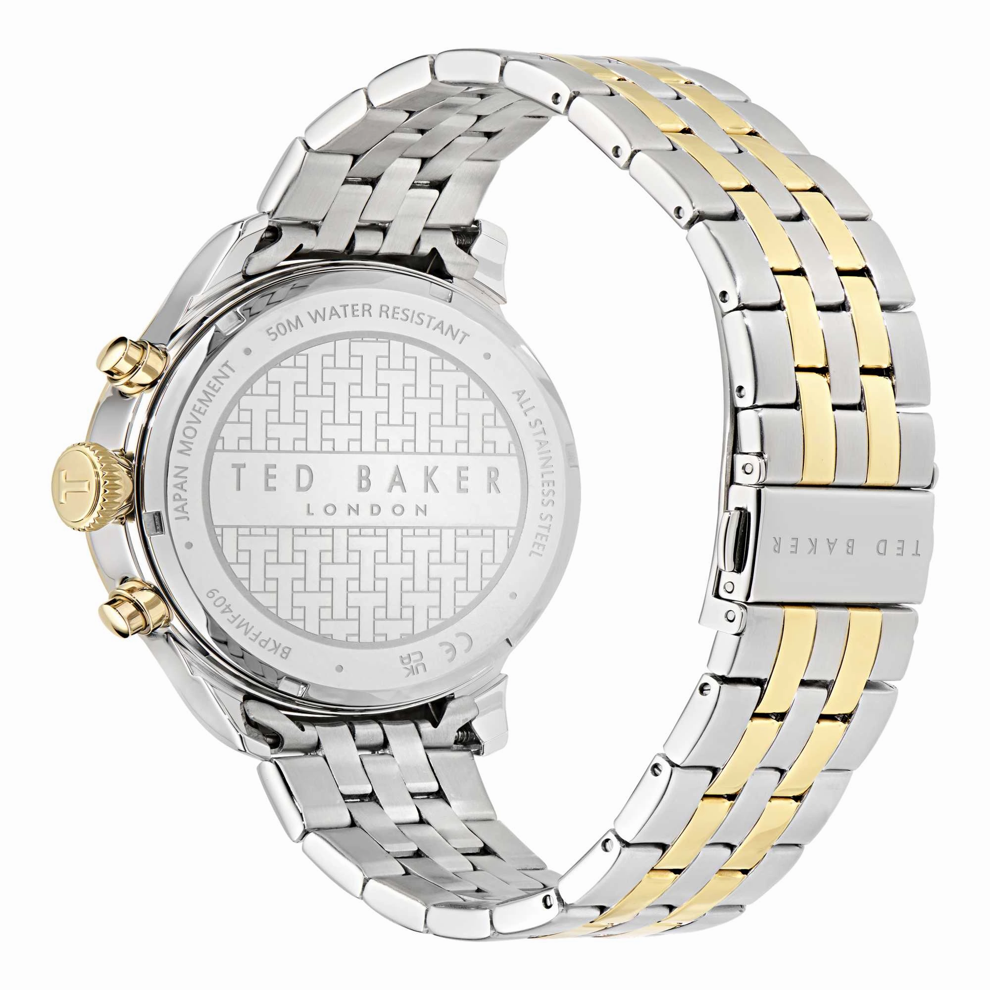 Ted Baker Gents Urban Silver-Tone Steel Watch BKPFMF409