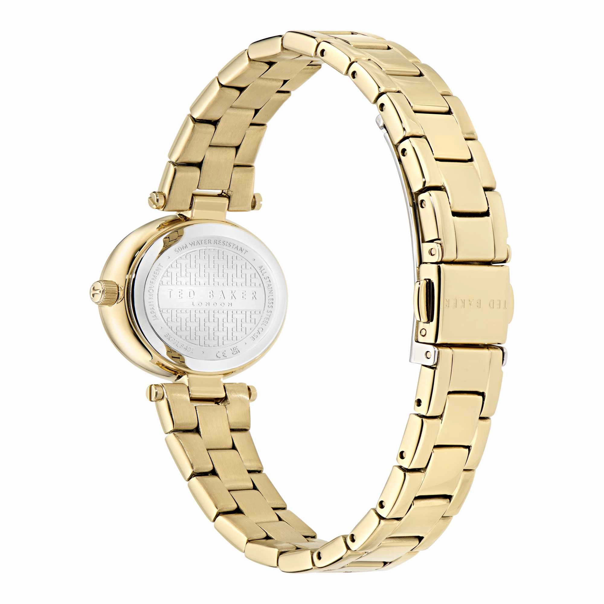 Ted Baker Ladies Iconic Gold-Tone Steel Watch BKPJLF401