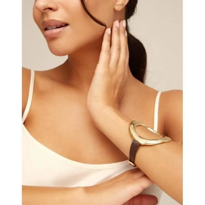 Thankful Golden Metal Bracelet Unode50 Jewelry And Accessories