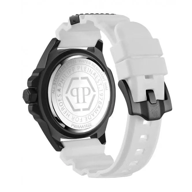 The Skull Carbon Fiber Steel Silver White Gents Watch PWAAA1822
