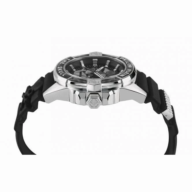 The Skull Carbon Fiber Steel Black Gents Watch PWAAA1622