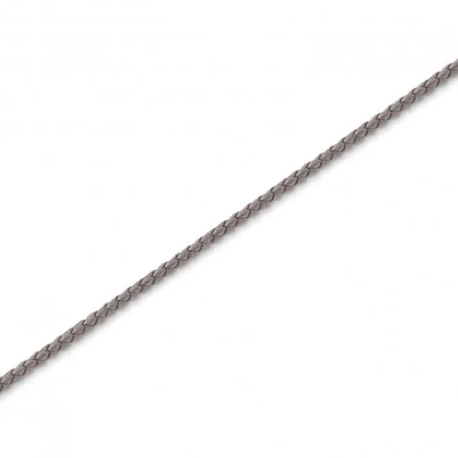 Thomas Sabo Charm Club Silver Leather Grey Necklace X0244-134-5 Thomas Sabo Necklaces
