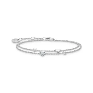 Thomas Sabo Jewellery Thomas Sabo Charm Club Sterling Silver Hearts Bracelet