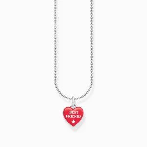 Thomas Sabo Jewellery Thomas Sabo Sterling Silver Heart Enamel Necklace