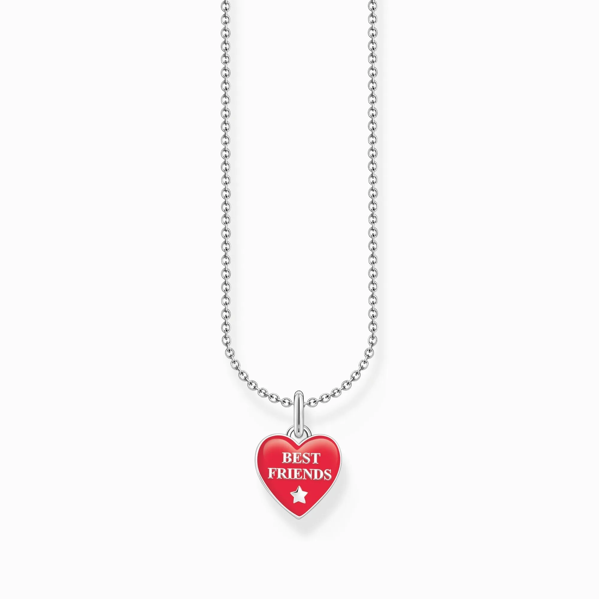 Thomas Sabo Jewellery Thomas Sabo Sterling Silver Heart Enamel Necklace