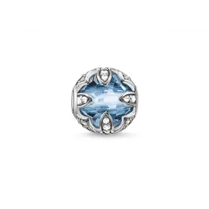 Thomas Sabo Karma Beads Jewellery Thomas Sabo Karma Sterling Silver Blackened Synthetic Spinel K0106