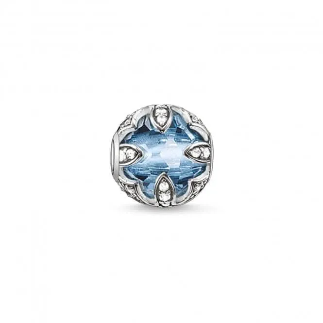 Thomas Sabo Karma Beads Jewellery Thomas Sabo Karma Sterling Silver Blackened Synthetic Spinel K0106