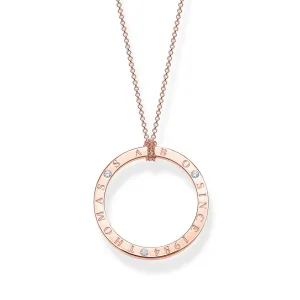 Thomas Sabo Silver Jewellery Thomas Sabo Sterling Silver Sparkling Circles T S 1984 90cm Chain