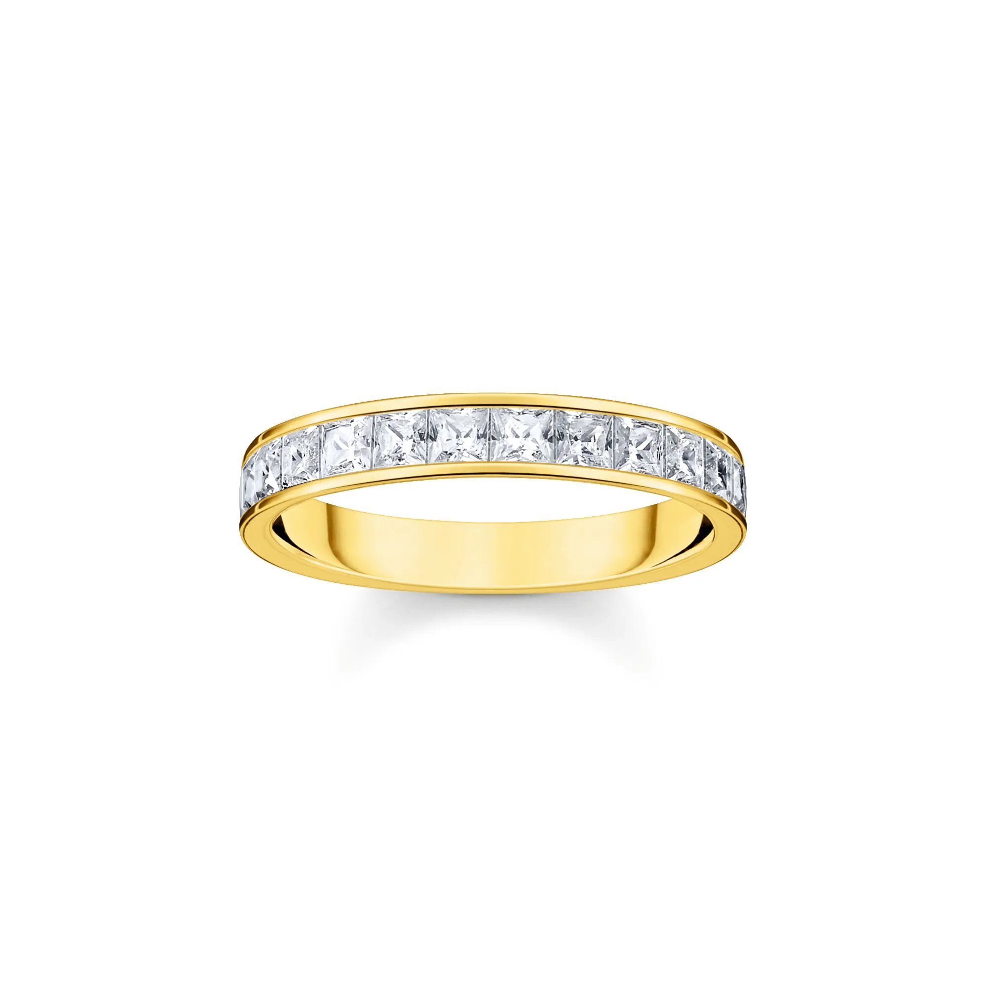 Thomas Sabo Womens Rings Ring white stones pavé gold