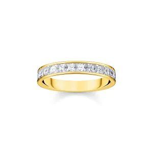 Thomas Sabo Womens Rings Ring white stones pavé gold