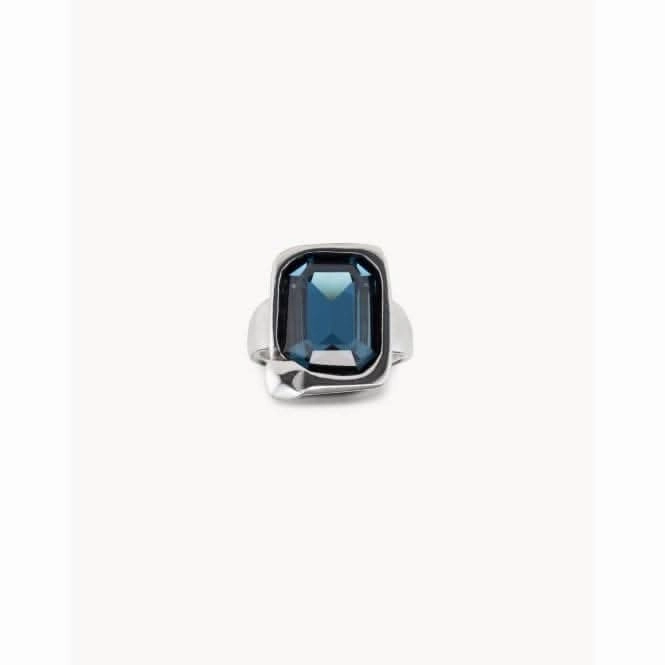 Unconventional Blue Faceted Crystal Ring Unode50 Jewelry And Accessories