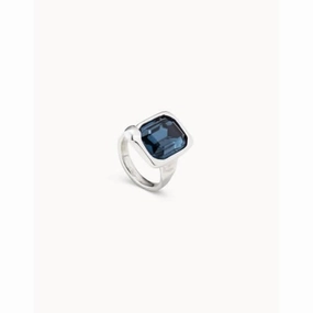 Unconventional Blue Faceted Crystal Ring Unode50 Jewelry And Accessories
