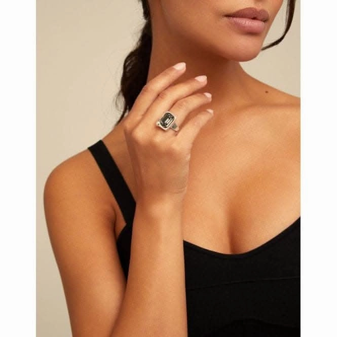 Unexpected Grey Faceted Crystal Ring Unode50 Jewelry And Accessories
