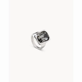 Unexpected Grey Faceted Crystal Ring Unode50 Jewelry And Accessories