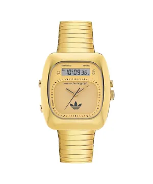 Unisex Retro Wave Three Gold-Tone Watch AOSY25014