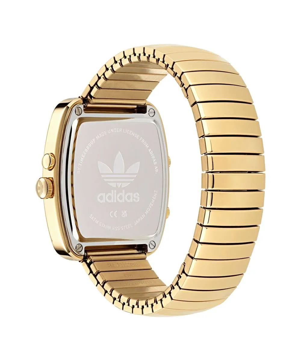 Unisex Retro Wave Three Gold-Tone Watch AOSY25014