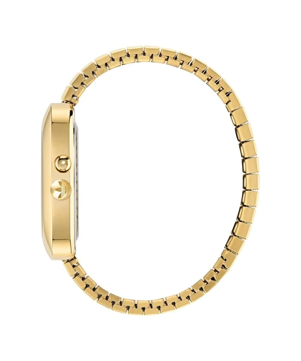 Unisex Retro Wave Three Gold-Tone Watch AOSY25014