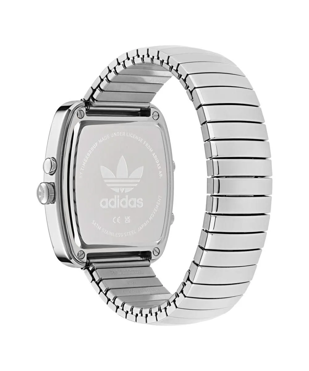 Unisex Retro Wave Three Stainless Steel Watch AOSY25013
