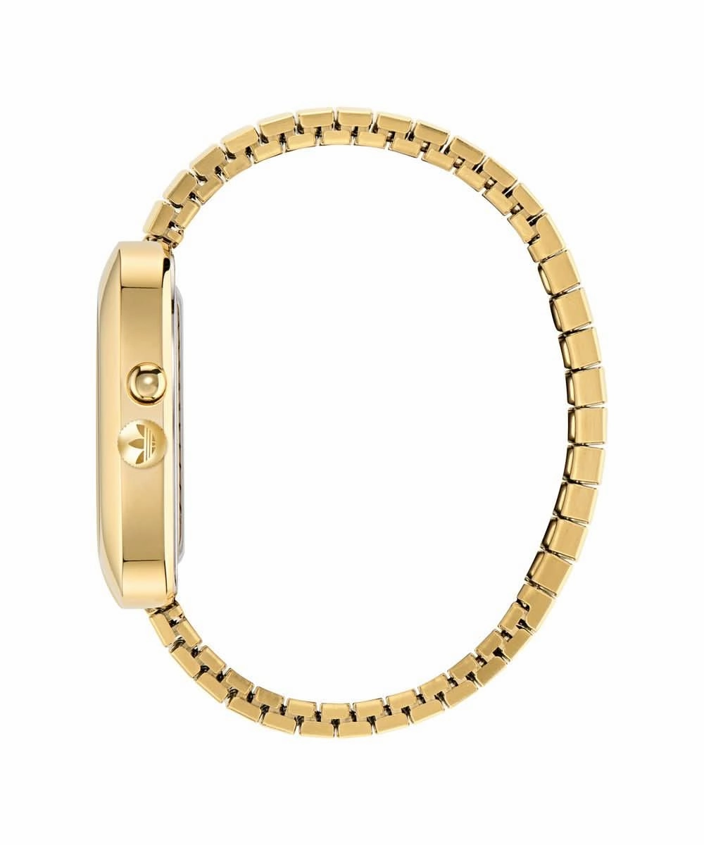 Unisex Retro Wave Three Gold-Tone Watch AOSY25014