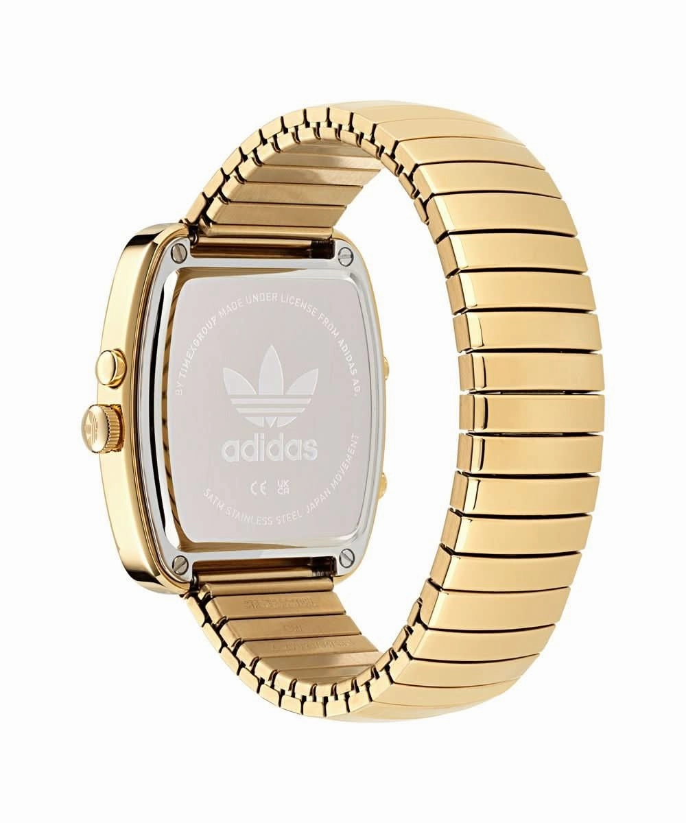 Unisex Retro Wave Three Gold-Tone Watch AOSY25014