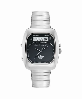 Unisex Retro Wave Three Stainless Steel Watch AOSY25013