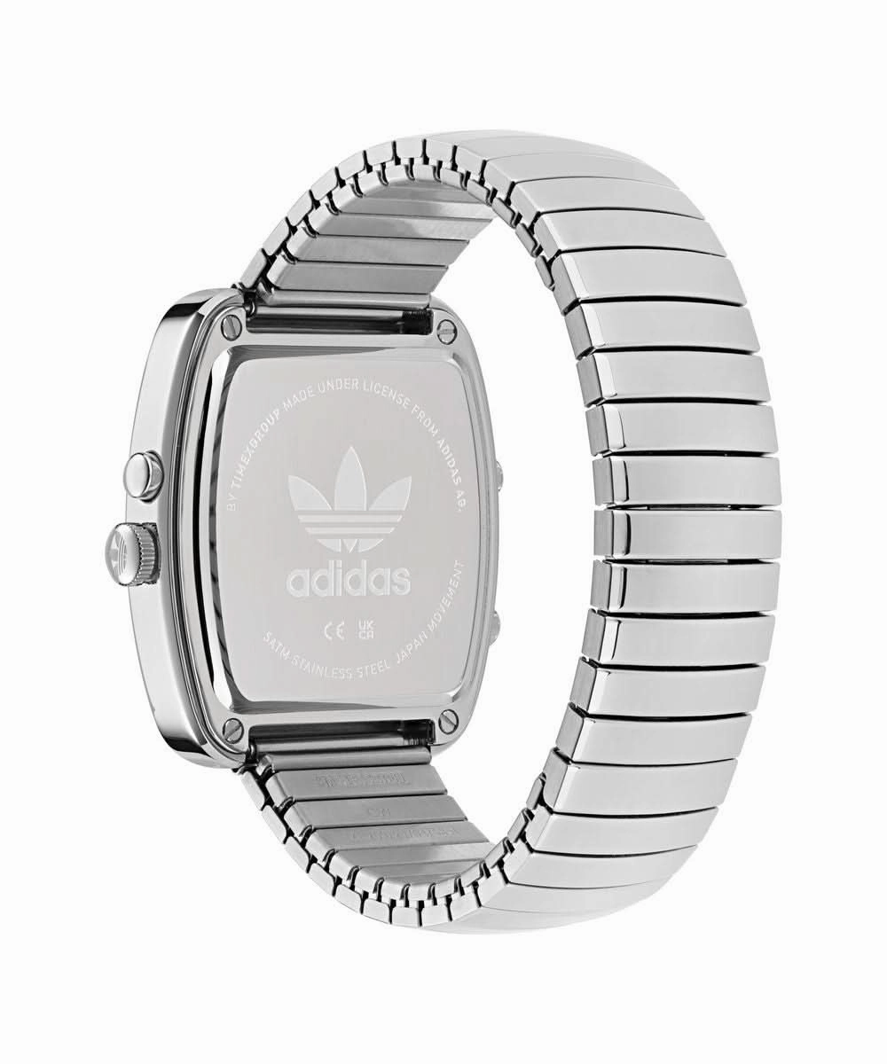 Unisex Retro Wave Three Stainless Steel Watch AOSY25013