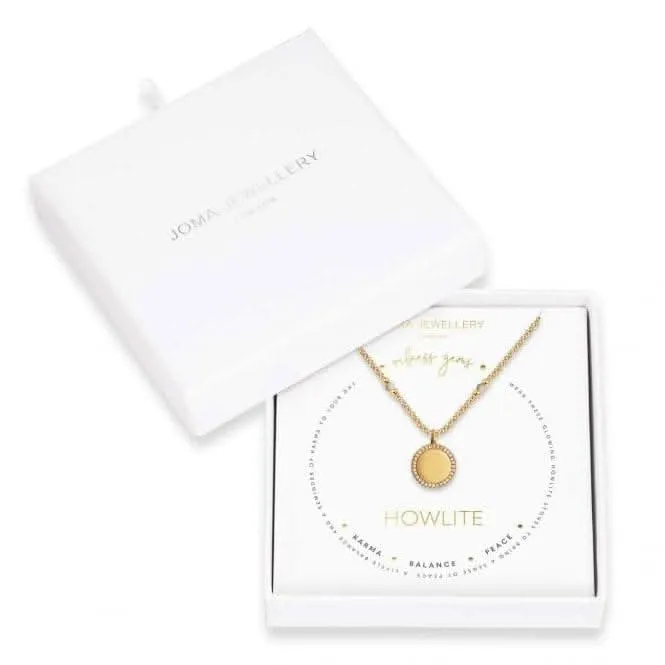 Wellness Gems Gold Howlite 45cm With 5cm Extender Necklace 3851 Joma Jewellery
