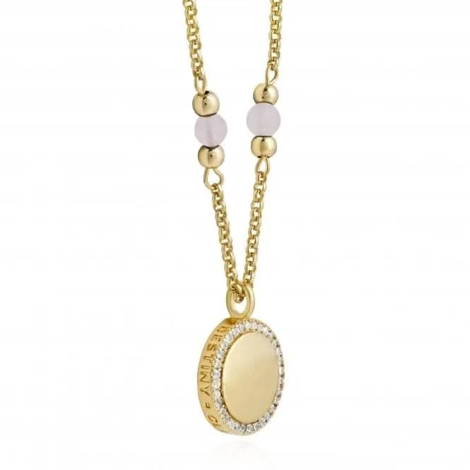 Wellness Gems Gold Rose Quartz 45cm With 5cm Extender Necklace 3848 Joma Jewellery