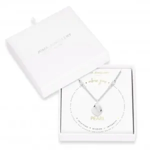 Wellness Gems Silver Pearl 45cm   5cm Extender Necklace 4225 Joma Jewellery