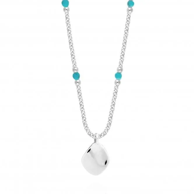 Wellness Gems Silver Turquoise 45cm   5cm Extender Necklace 4230 Joma Jewellery