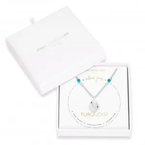 Wellness Gems Silver Turquoise 45cm   5cm Extender Necklace 4230 Joma Jewellery