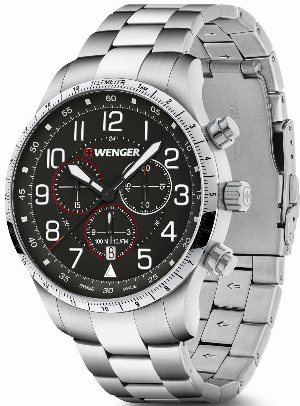 Wenger Watches Wenger Attitude Chrono Black Watch