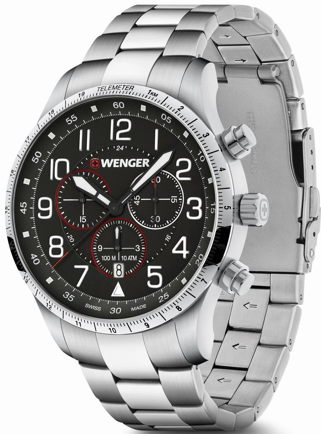 Wenger Watches Wenger Attitude Chrono Black Watch