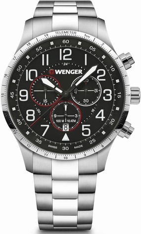 Wenger Watches Wenger Attitude Chrono Black Watch