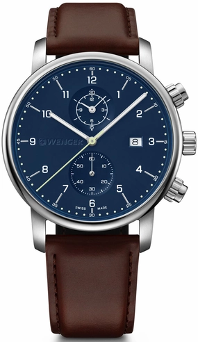 Wenger Watches Wenger Urban Classic Chrono Blue Watch