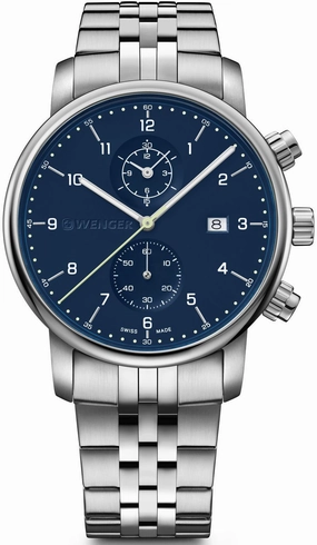Wenger Watches Wenger Urban Classic Chrono Blue Watch