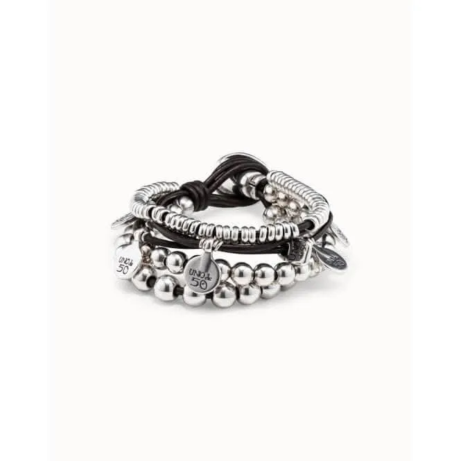 What A Mess! Silver Metal Bracelet Unode50 Jewelry And Accessories