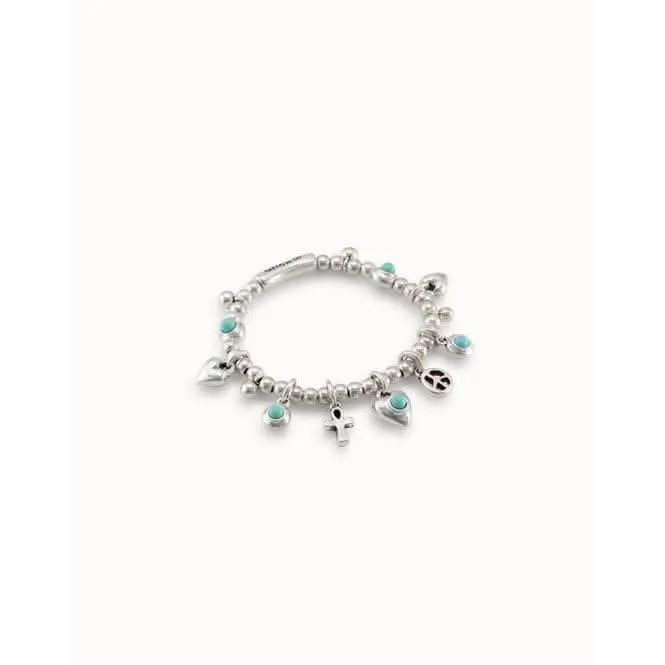 Worship Turquoise Metal Natural Stone Bracelet Unode50 Jewelry And Accessories