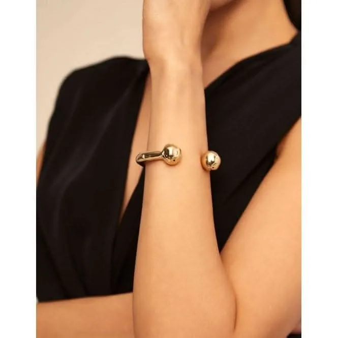 Zen Golden Metal Bangle PUL0467ORO Unode50 Jewelry And Accessories