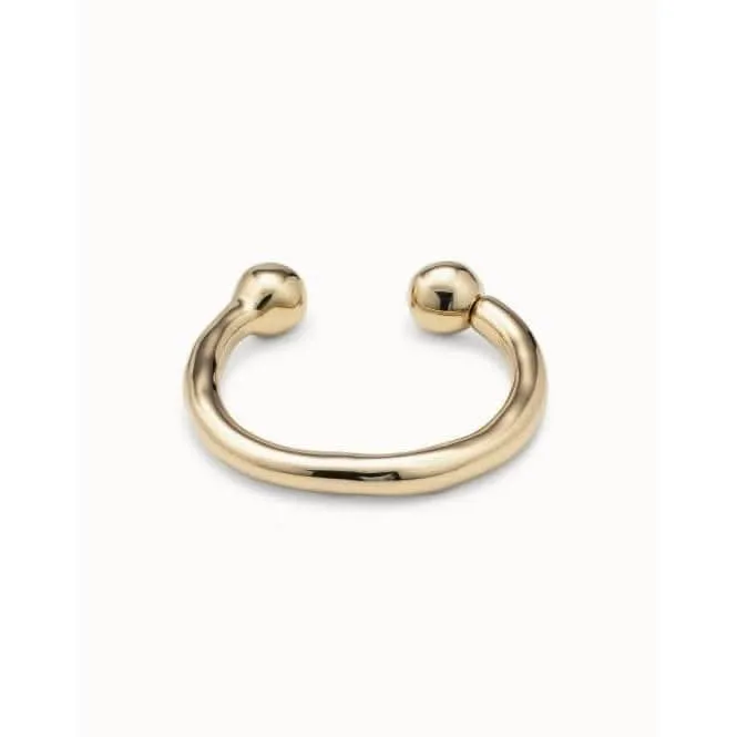 Zen Golden Metal Bangle PUL0467ORO Unode50 Jewelry And Accessories