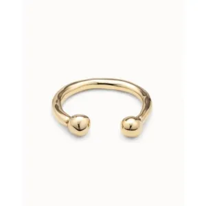 Zen Golden Metal Bangle PUL0467ORO Unode50 Jewelry And Accessories