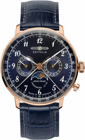 Zeppelin Watches Zeppelin LZ 129 Hindenburg Moonphase Mens Watch