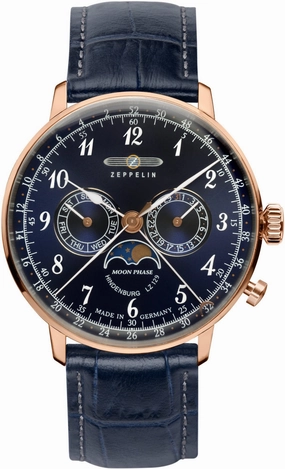 Zeppelin Watches Zeppelin LZ 129 Hindenburg Moonphase Mens Watch