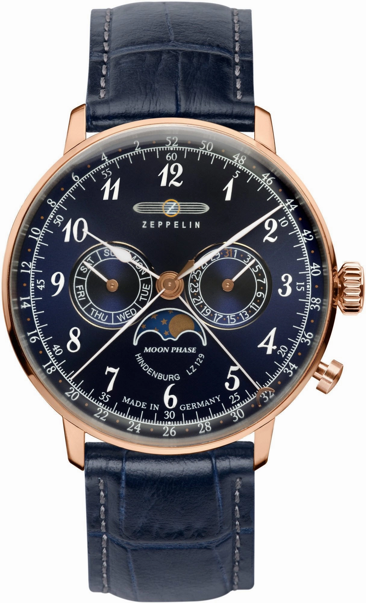 Zeppelin Watches Zeppelin LZ 129 Hindenburg Moonphase Mens Watch